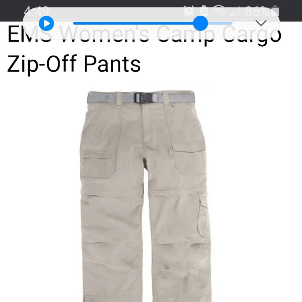 EMS WOMENS CAMP CARGO PANTS 14 SHORT